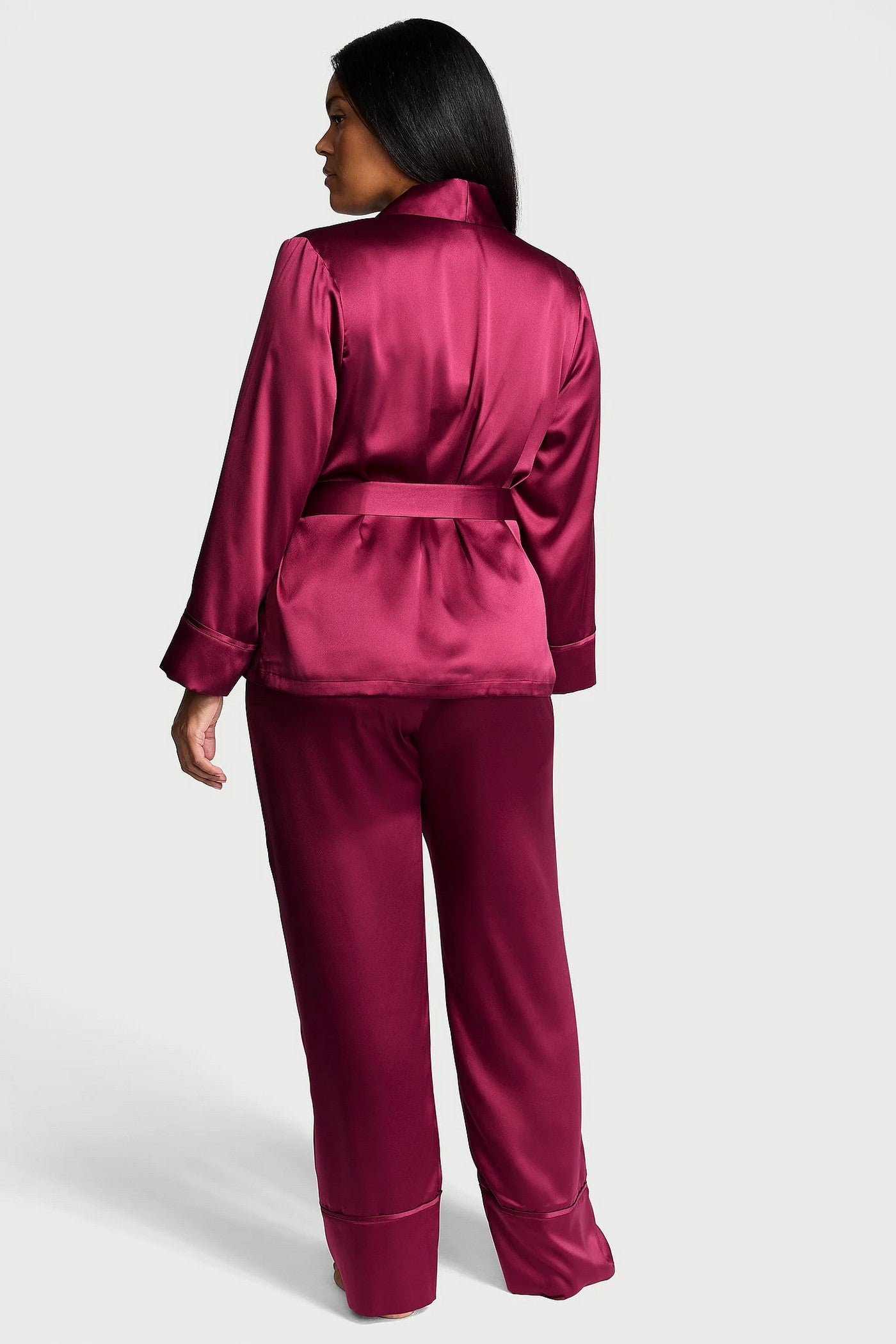 Сатиновая пижама 676768821 bordo