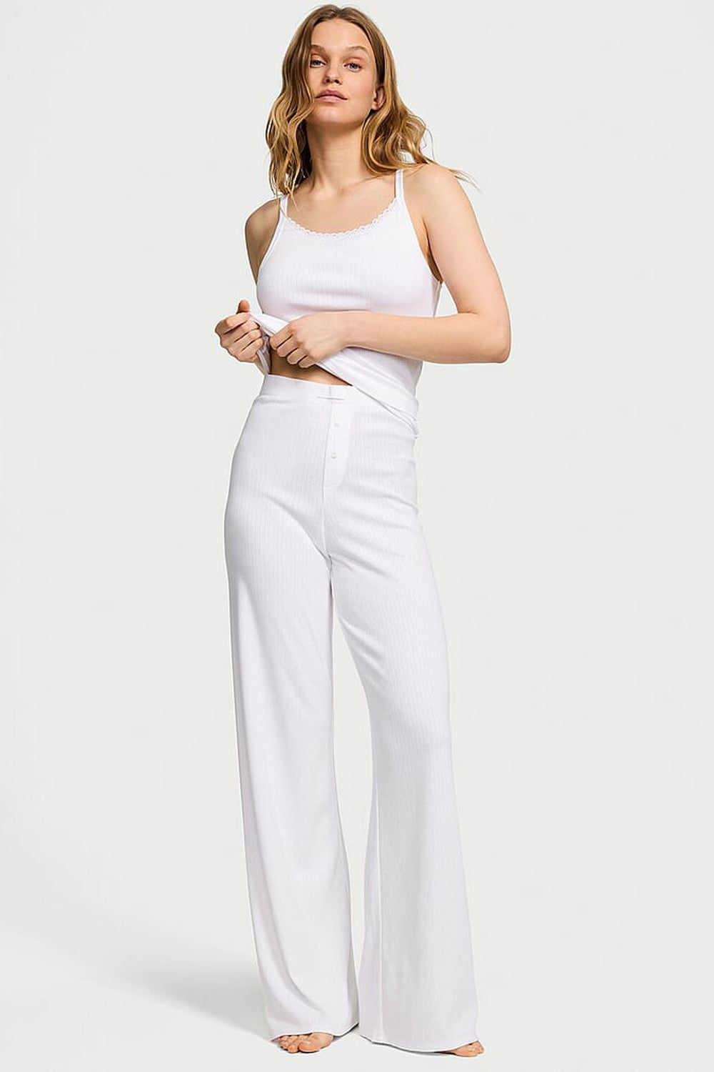 Хлопковая пижама 6899812 white