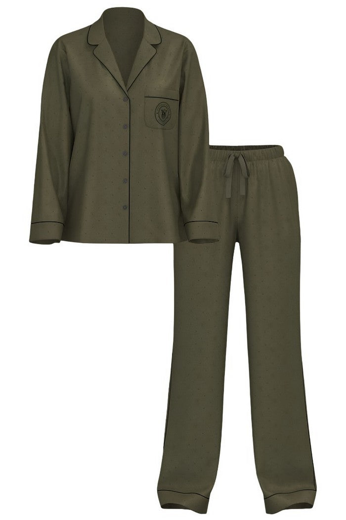 Атласная пижама 830768505 green