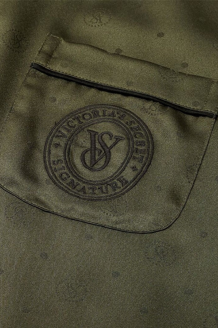 Атласная пижама 830768505 green