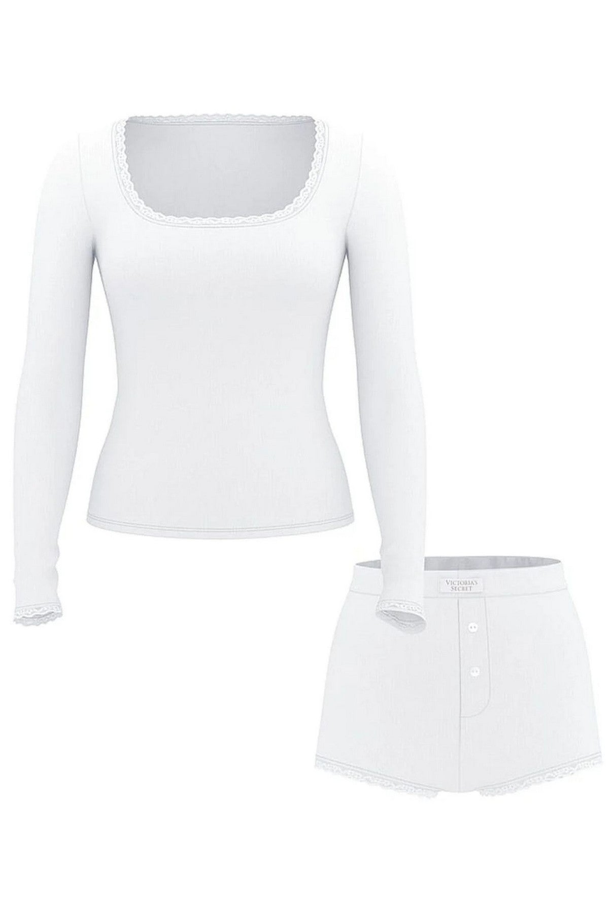 Ажурная пижама 921778299 white