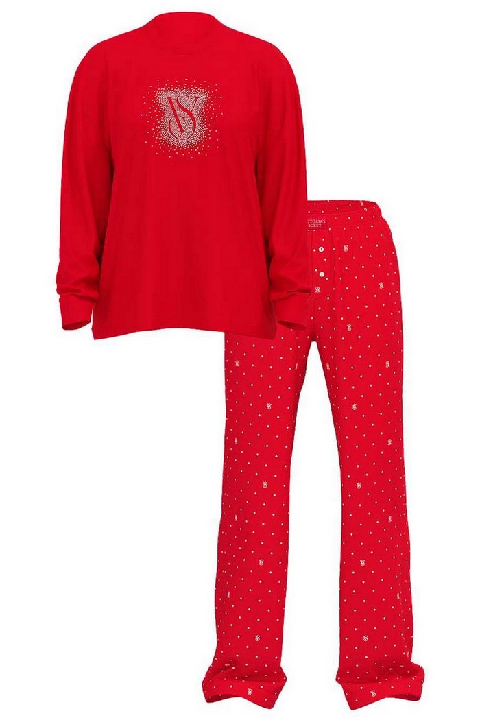 Бавовняна піжама 943976754 red