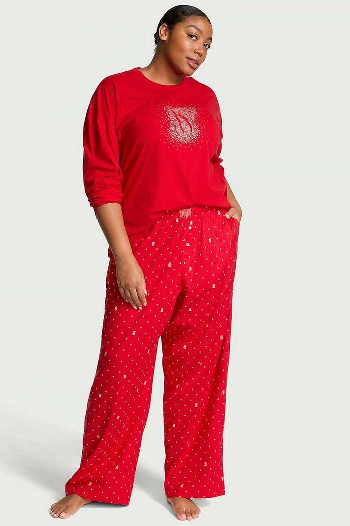 Бавовняна піжама 943976754 red