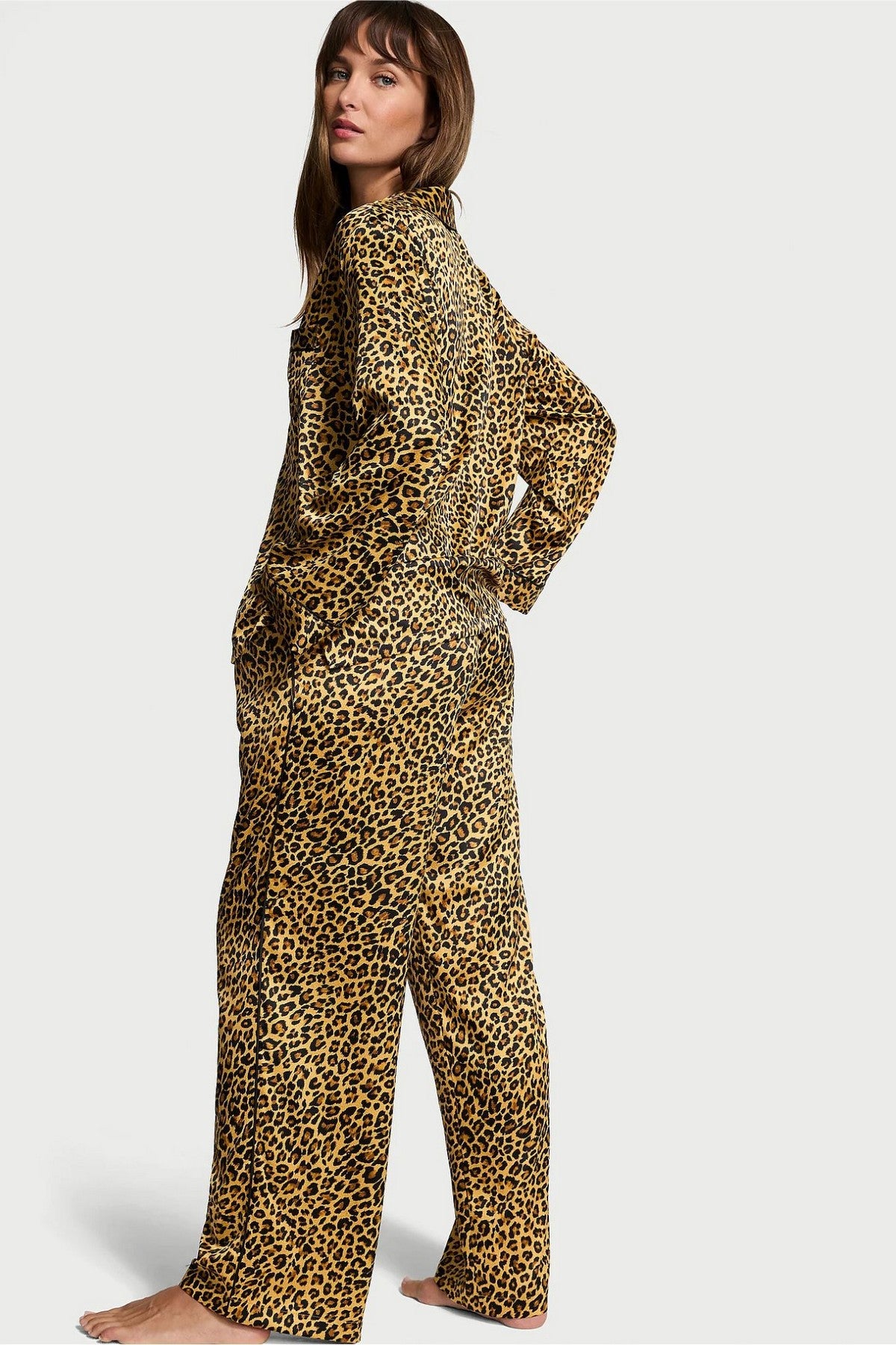 Атласная пижама 956591773 leopard