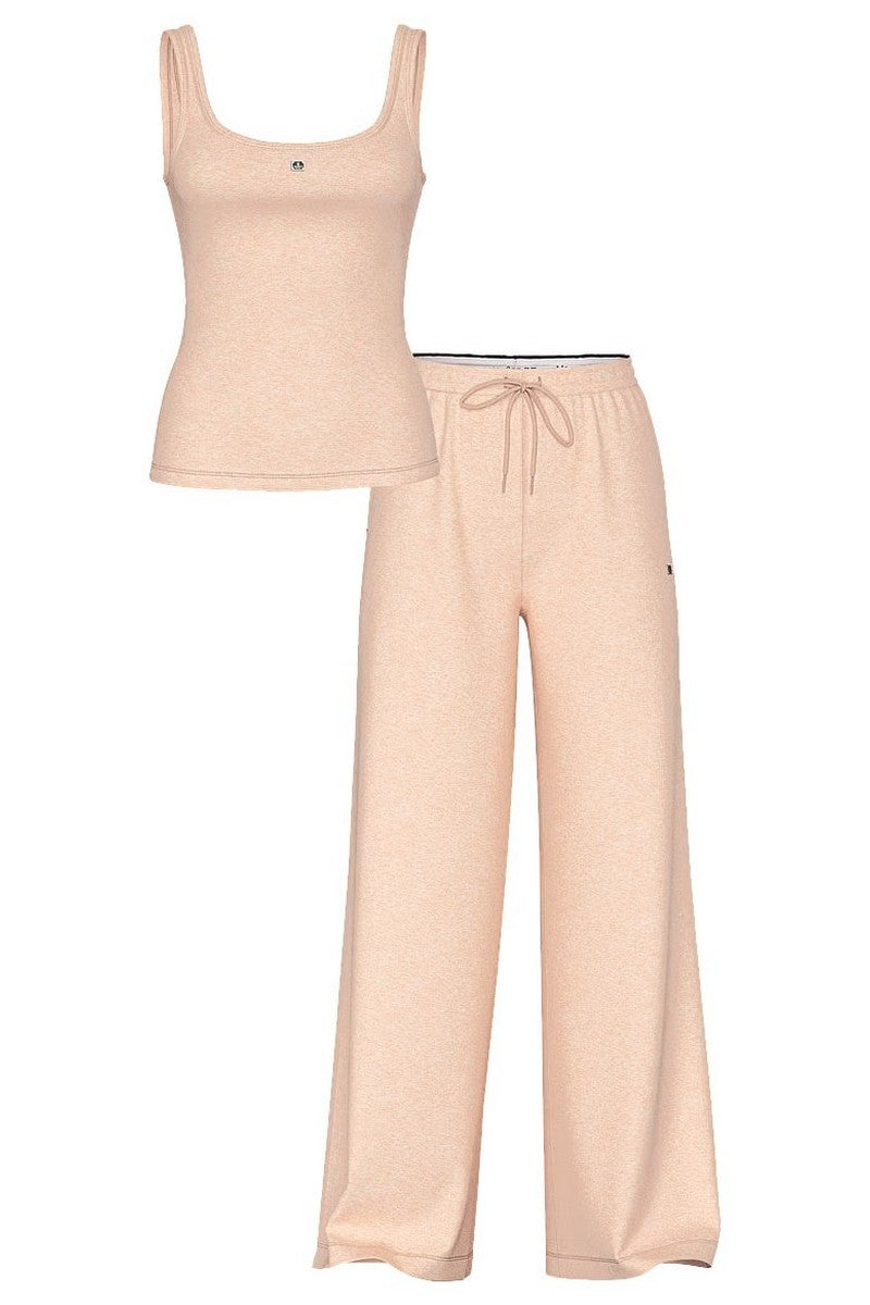 Хлопковая пижама 991576841 beige