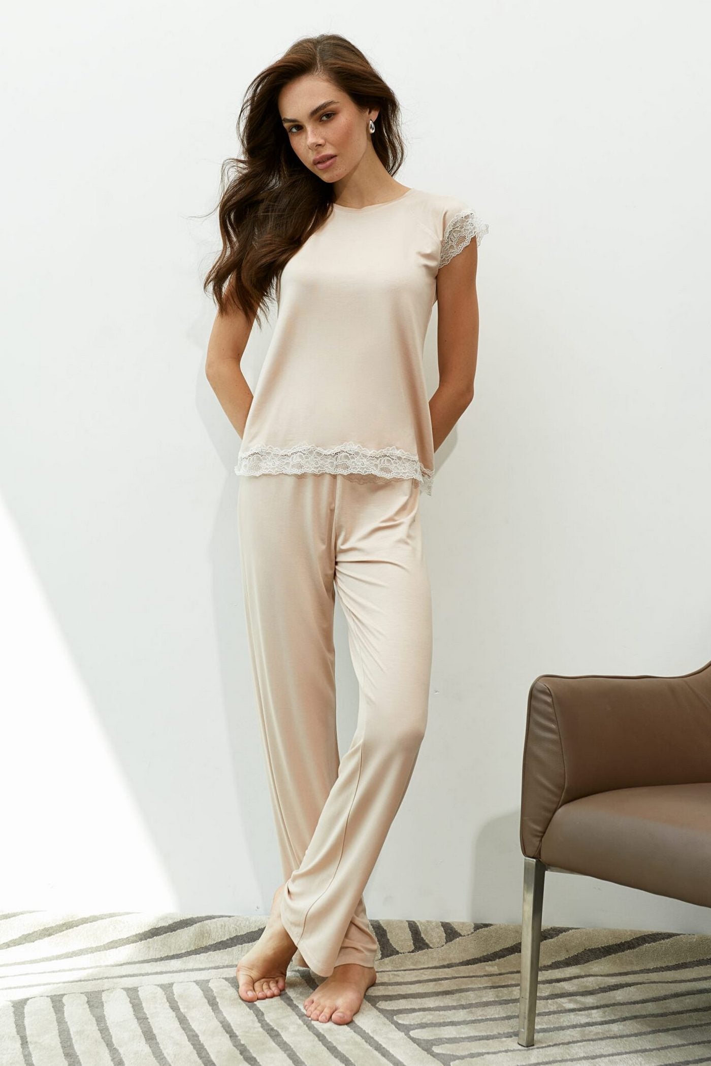 Пижама из модала Asteria AS-7024 beige