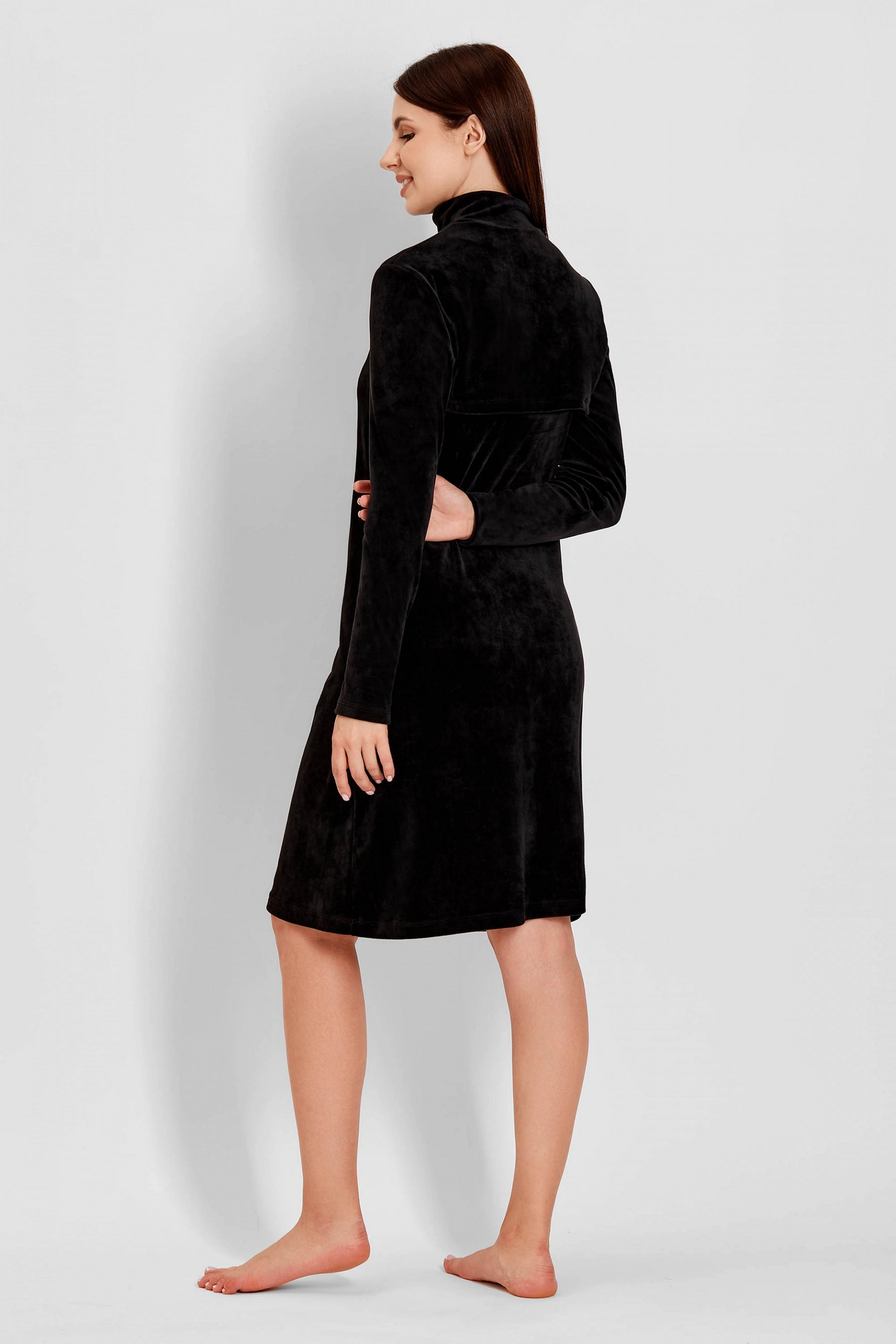 Велюрова сукня з болеро 6055 01 black
