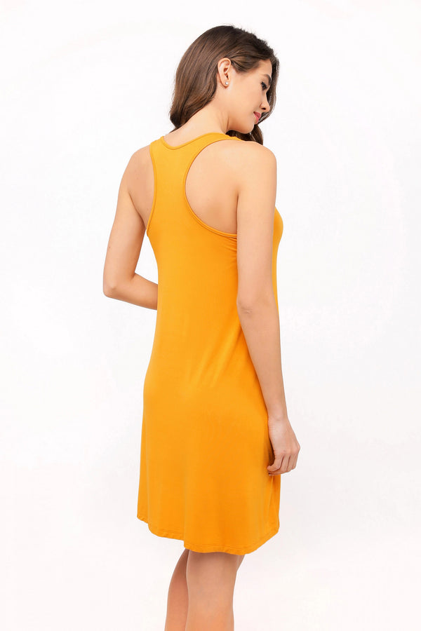 Бавовняна сукня-майка 6235-1 97 mustard