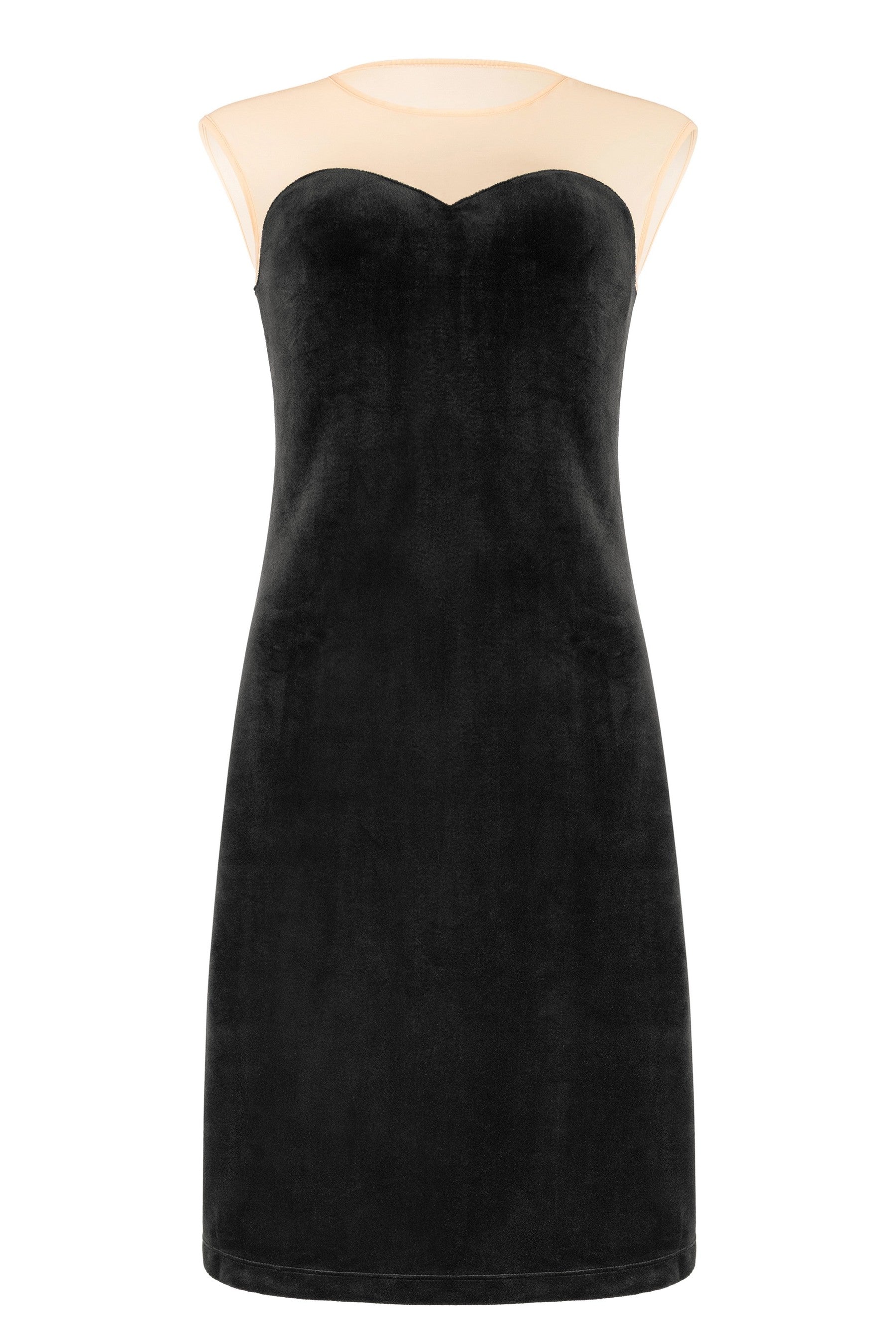 Велюрове плаття 650-2333/01 black Anabel Arto