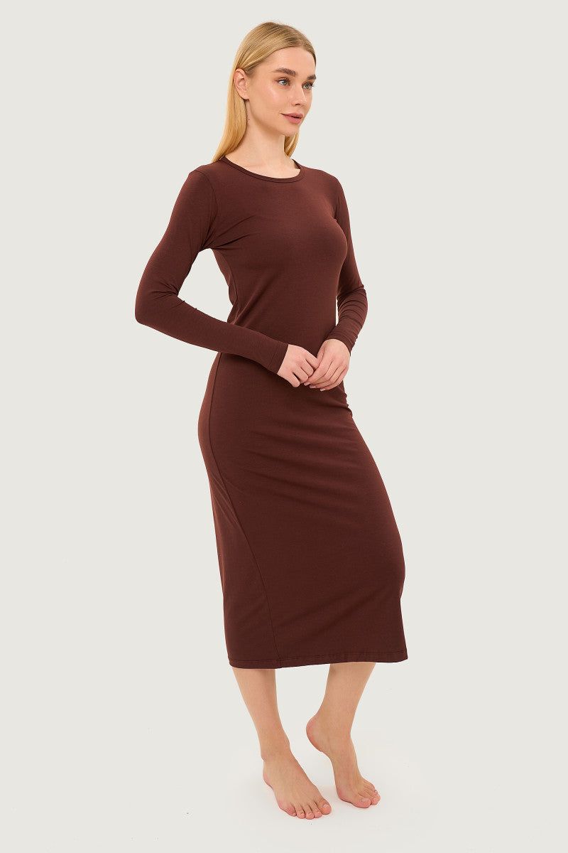 Платье из модала Шоколад 25015
