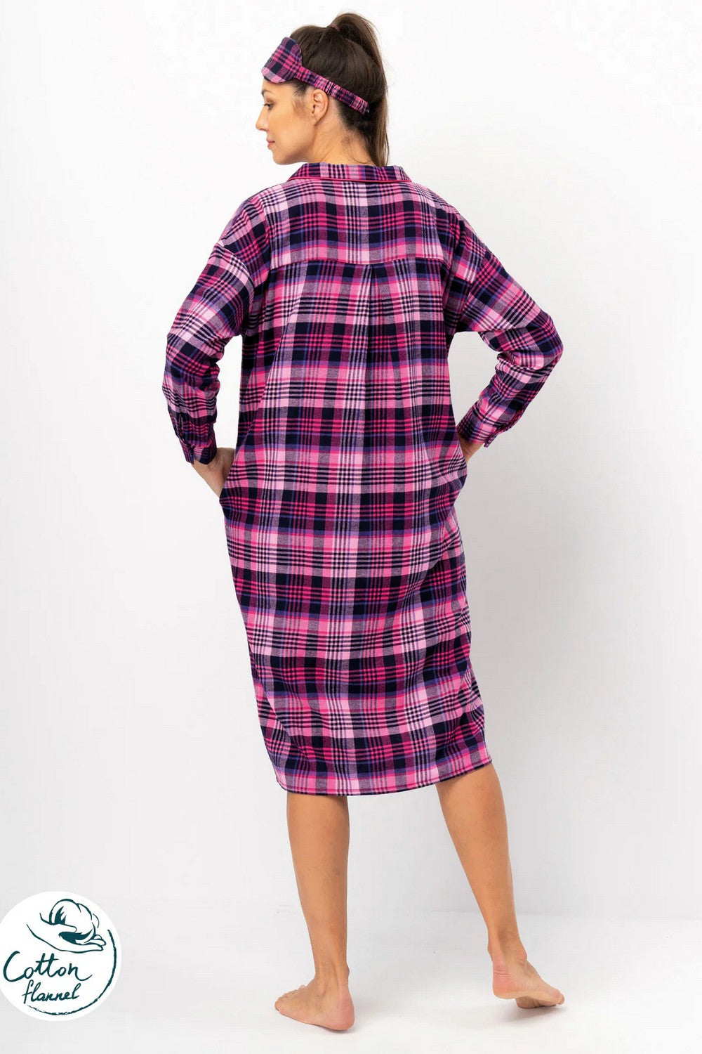 Фланелевое платье-халат LND 490 B25