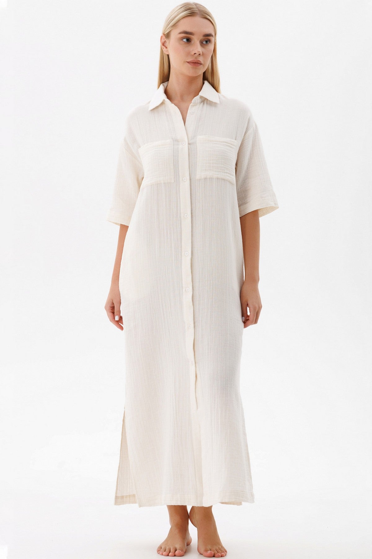 Платье-халат из муслина 1675/11024