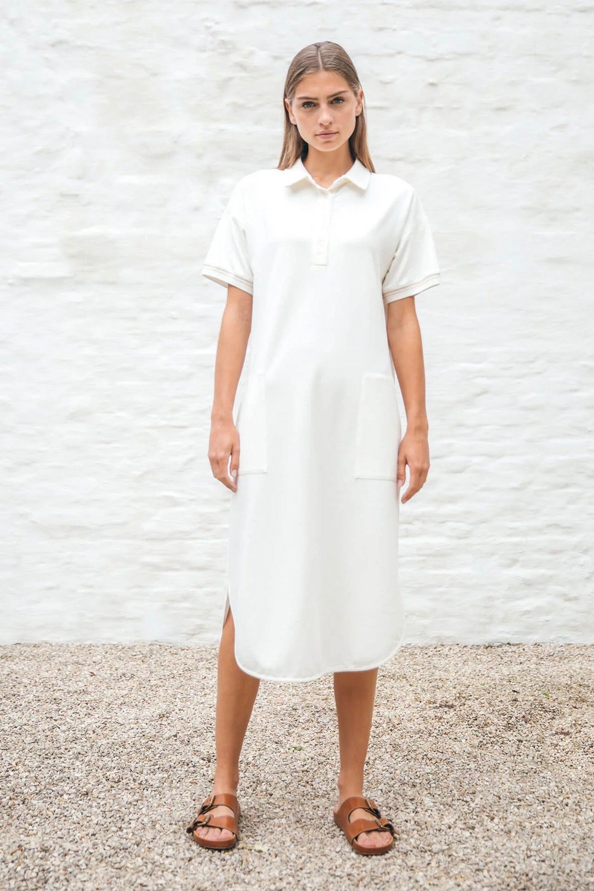 Хлопковое платье Jalena Not Too Casual milk/rose