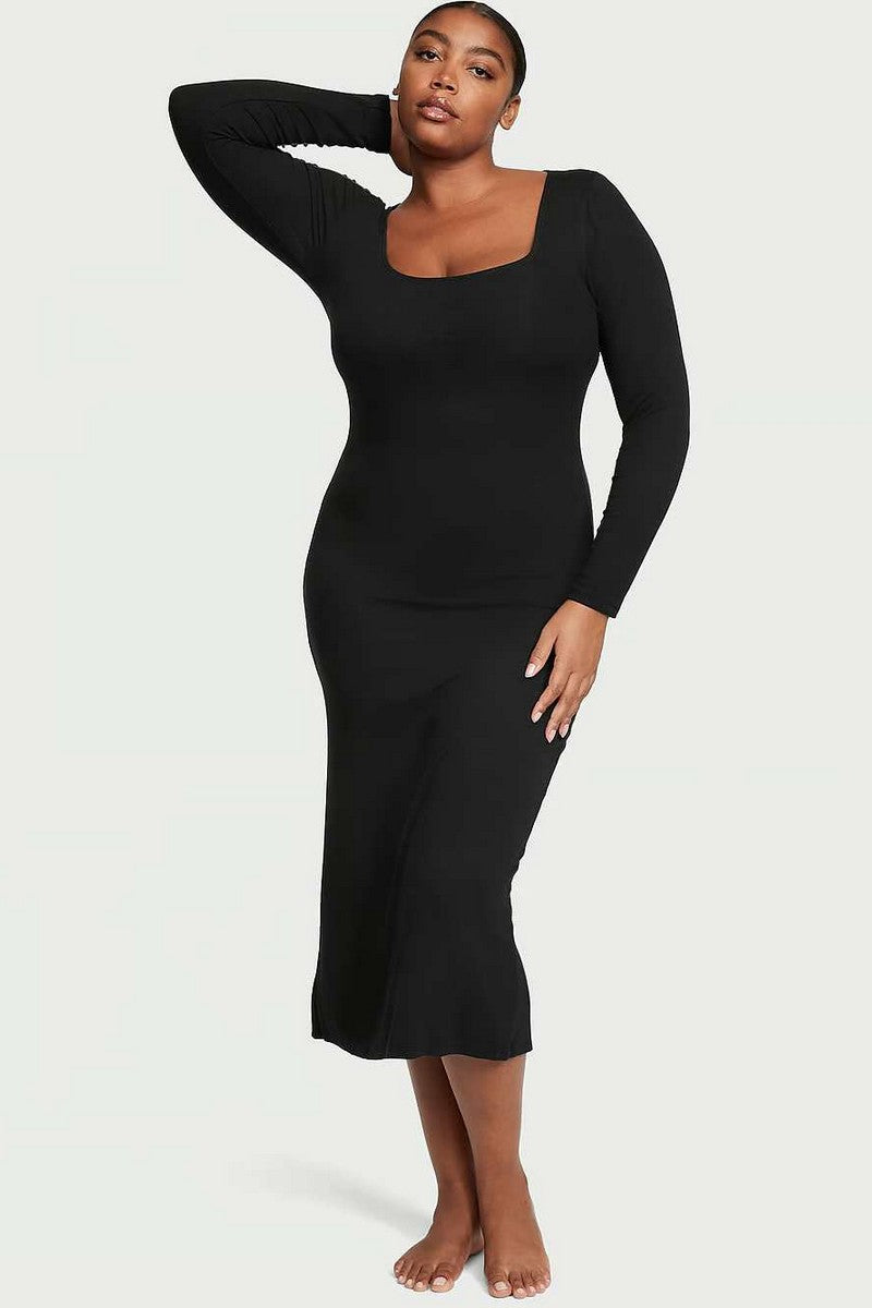 Домашня сукня з модалу 101100572 black