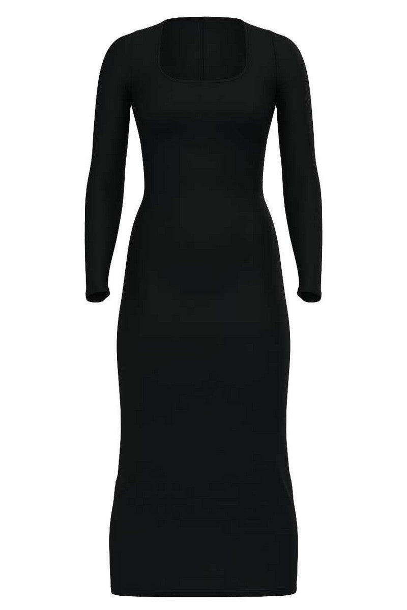 Домашнее платье из модала 101100572 black