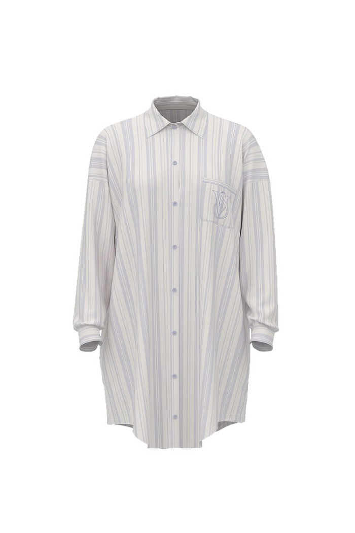 Домашня сорочка 554608633 white/blue Victoria`s Secret