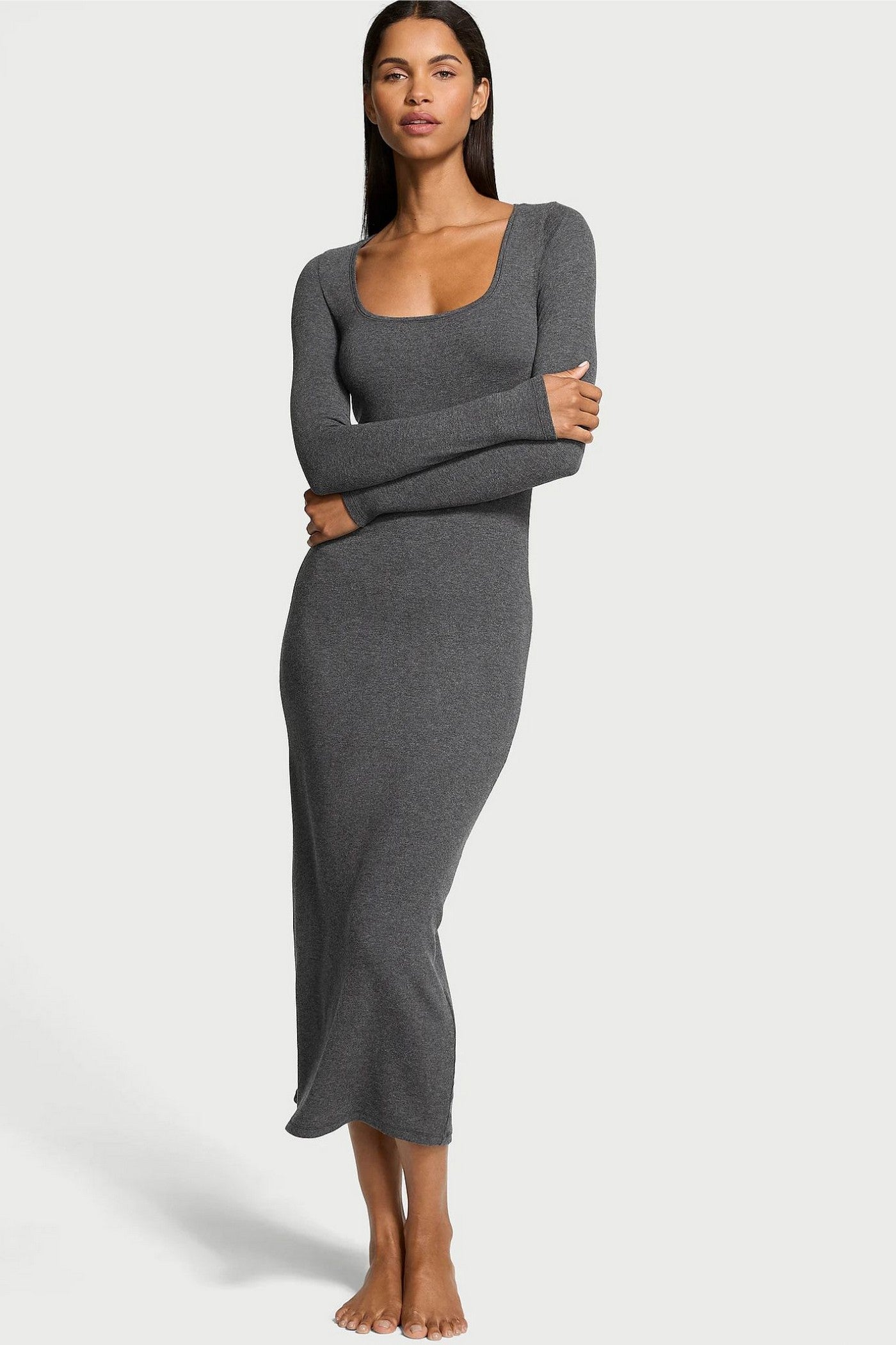 Домашнее платье из модала 872203576 gray