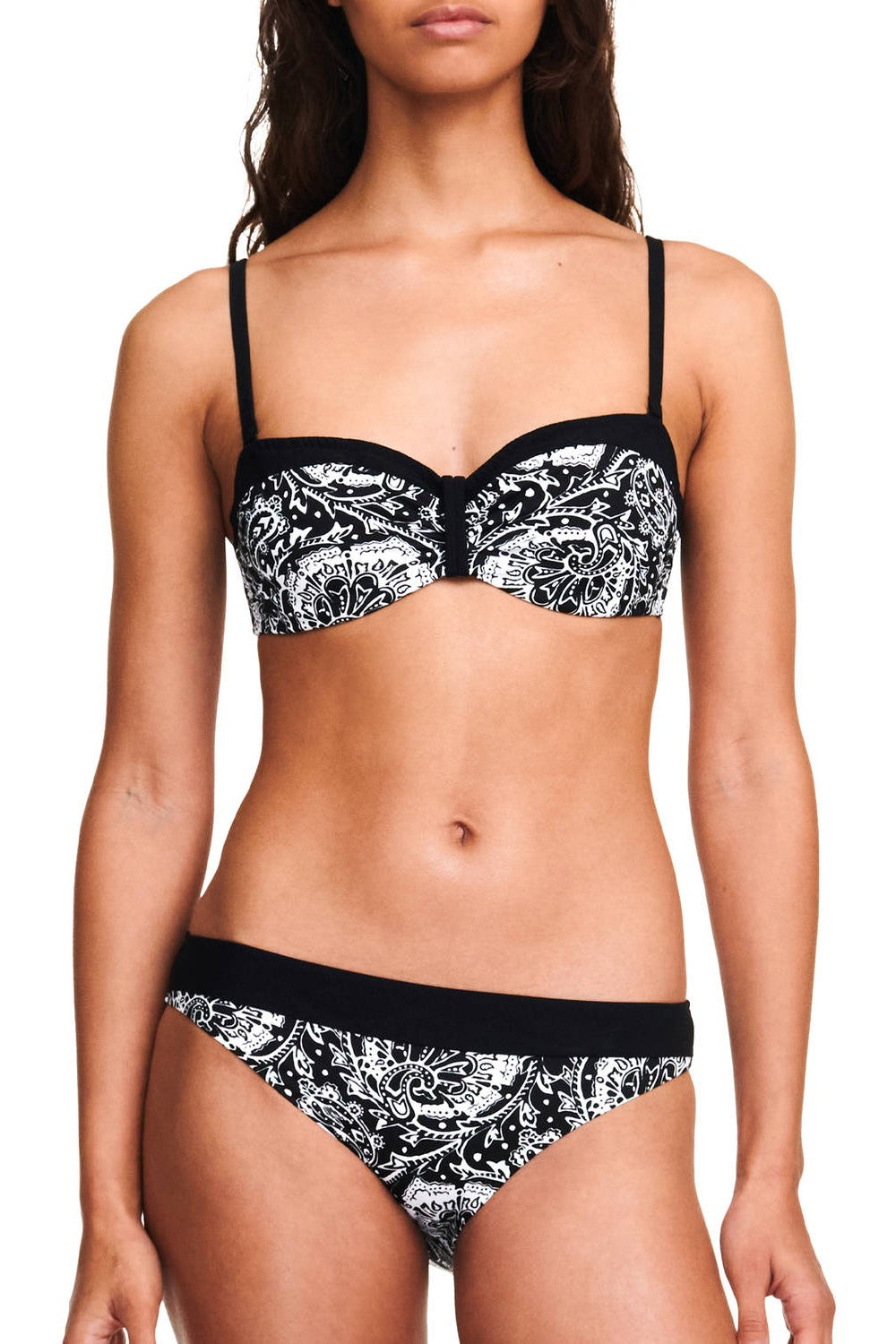 Плавки сліпи 18H3 Flower black flower Chantelle