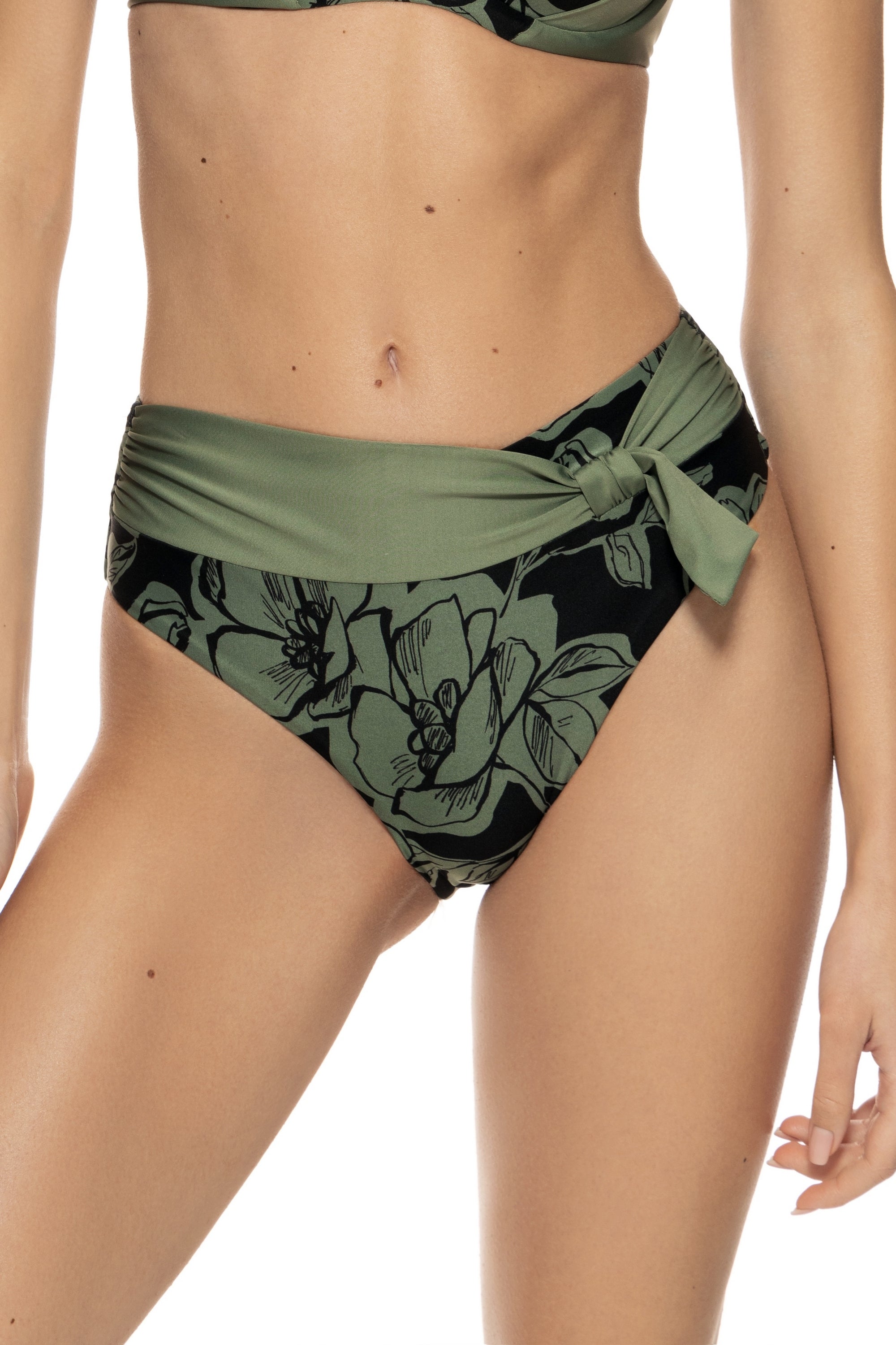 Плавки слип 6458/31 Sasha green/black