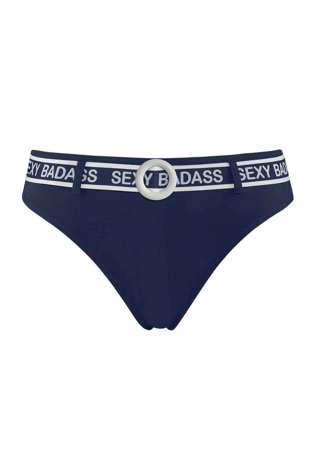 Плавки бразіліана 35023 Sexy Badass blue/white Marlies Dekkers ремінь