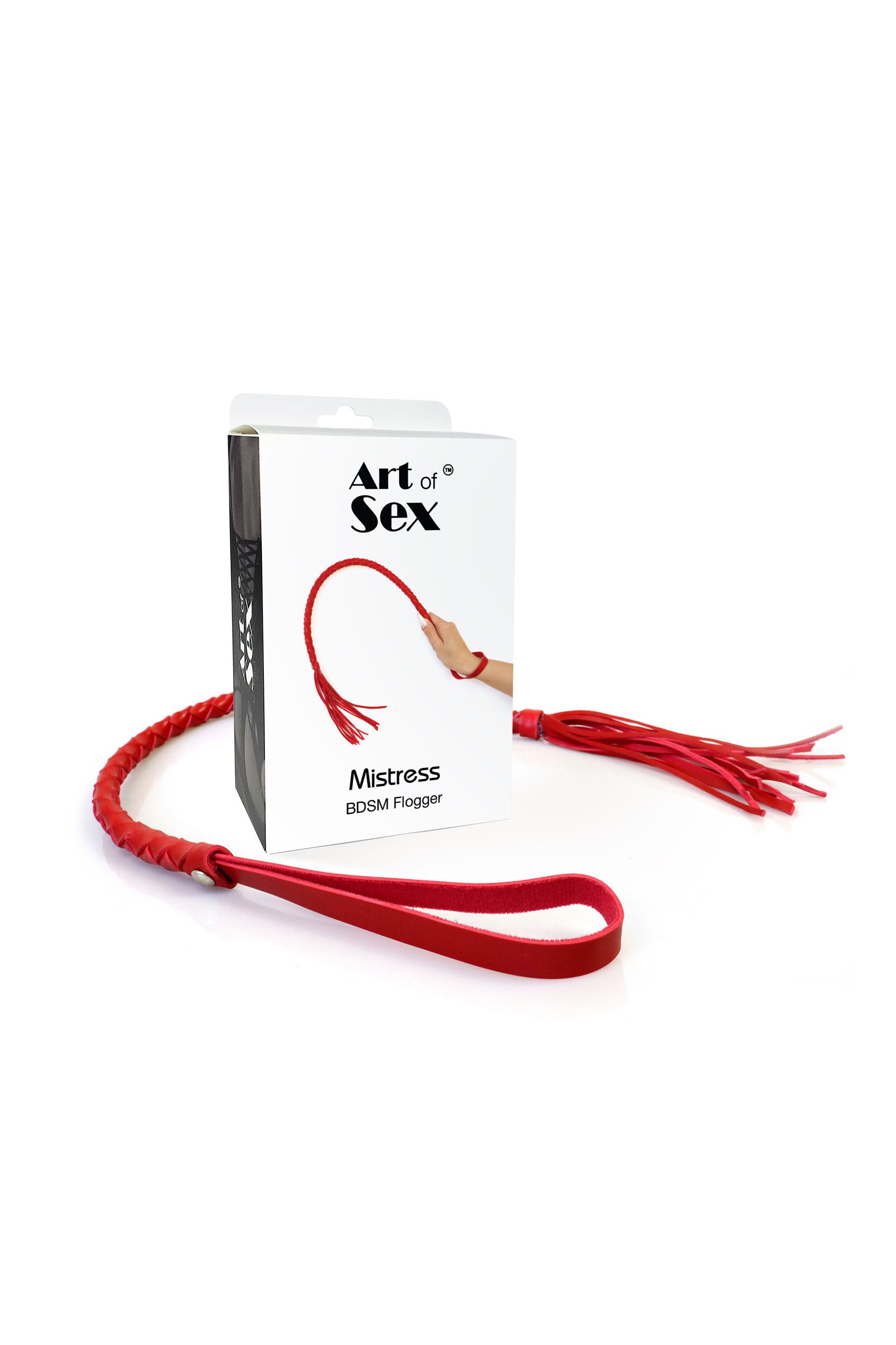 Плеть из эко-кожи Mistress red