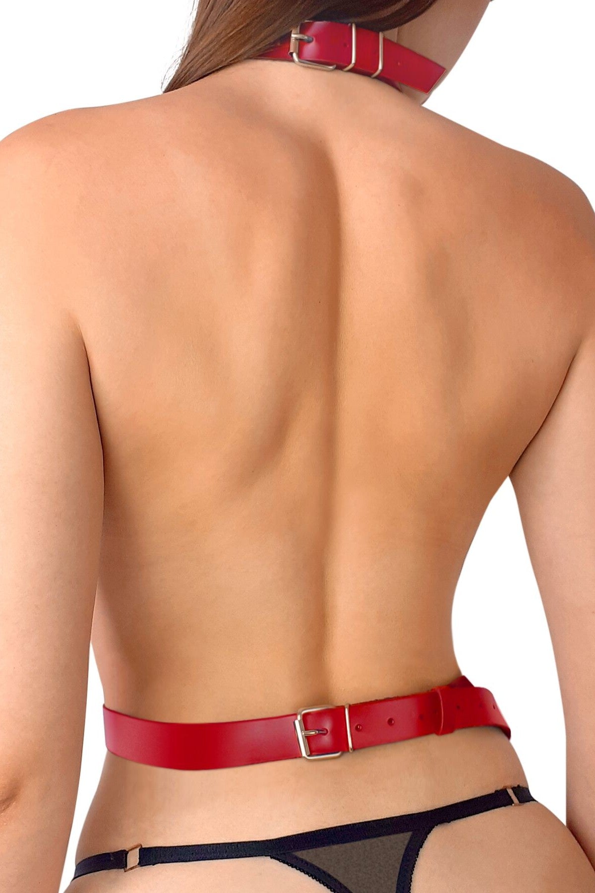 Кожаная портупея Heidi red