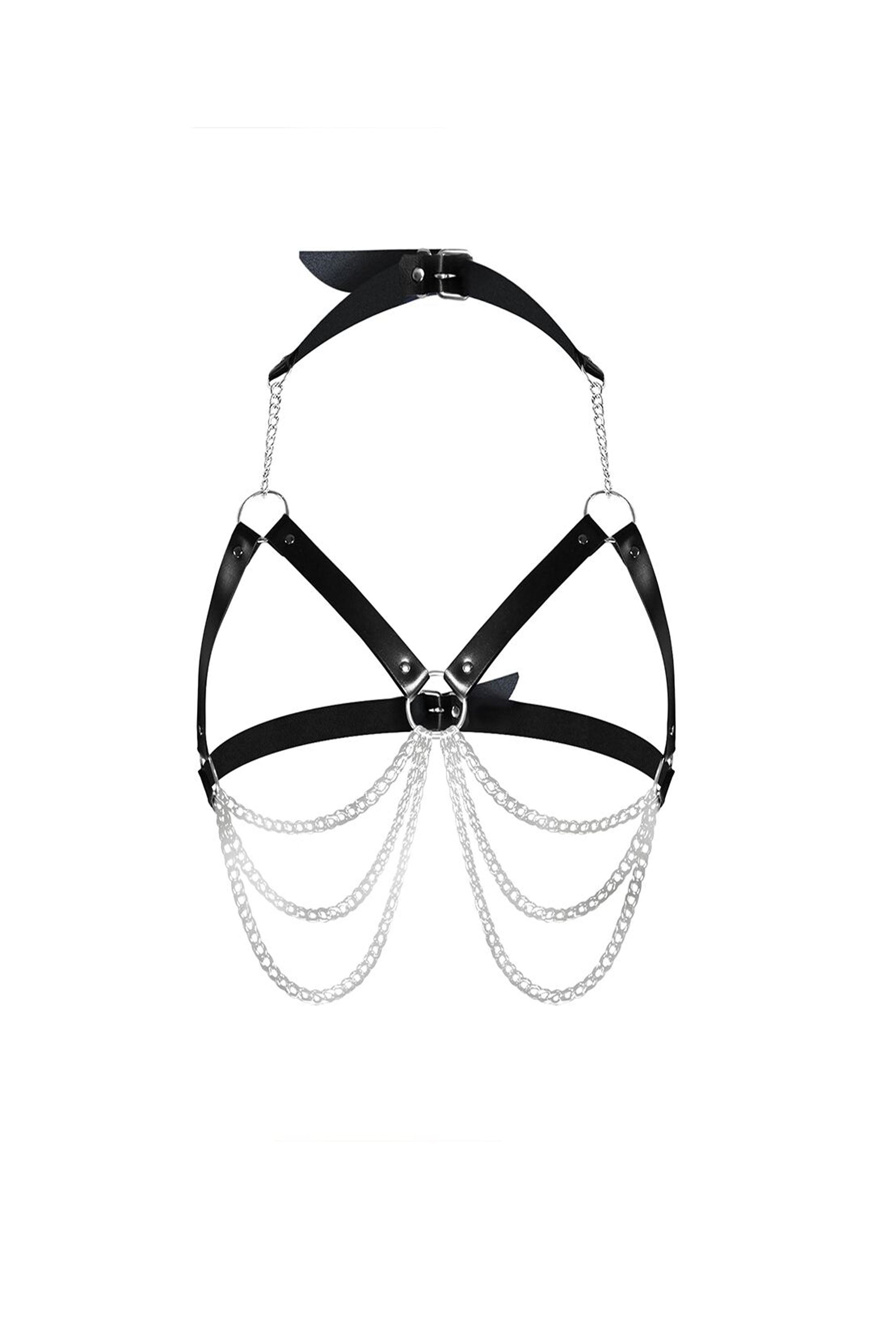 Портупея с цепями Louise black