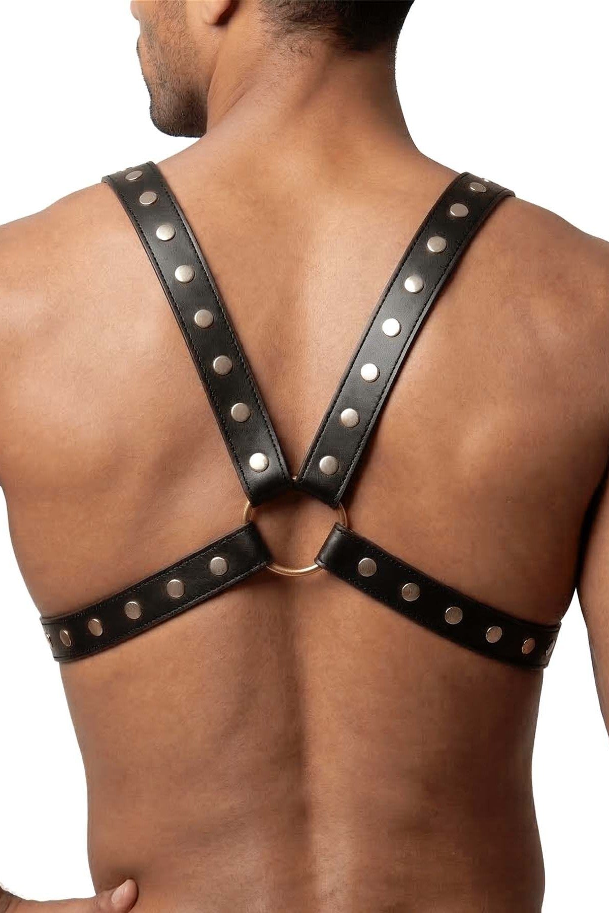 Шкіряна чоловіча портупея Spartacus black Art of Sex