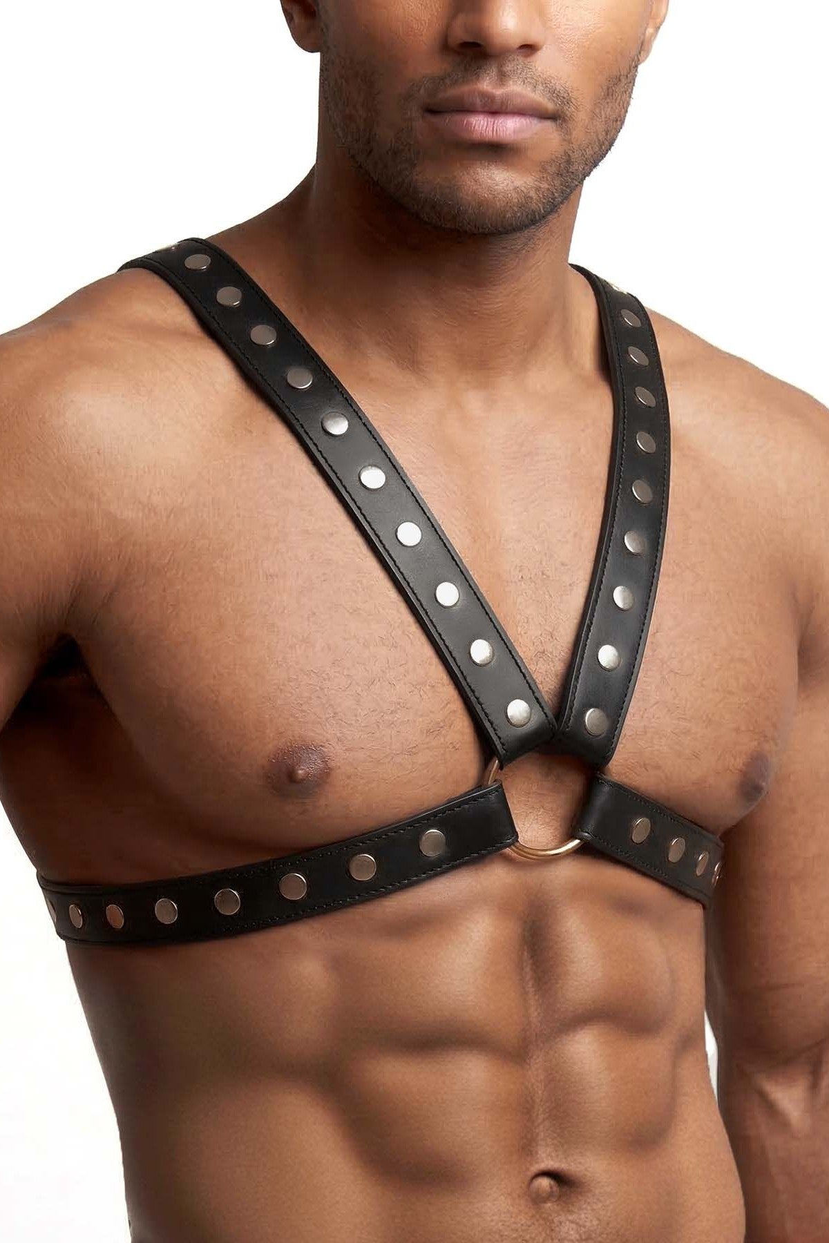 Шкіряна чоловіча портупея Spartacus black Art of Sex