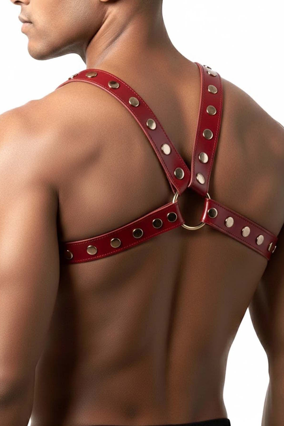 Портупея чоловіча з екошкіри Spartacus red Art of Sex
