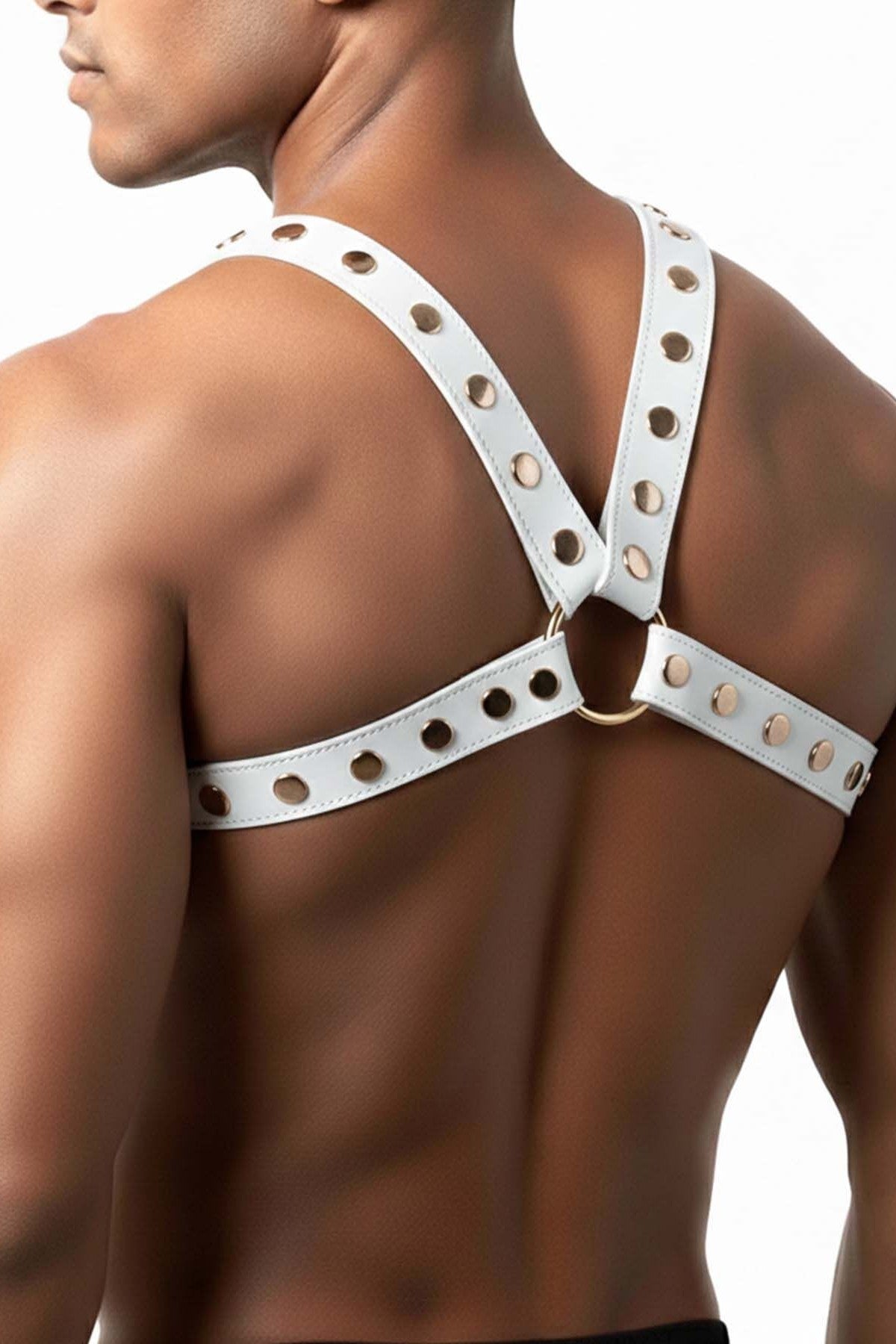 Портупея чоловіча з екошкіри Spartacus white Art of Sex