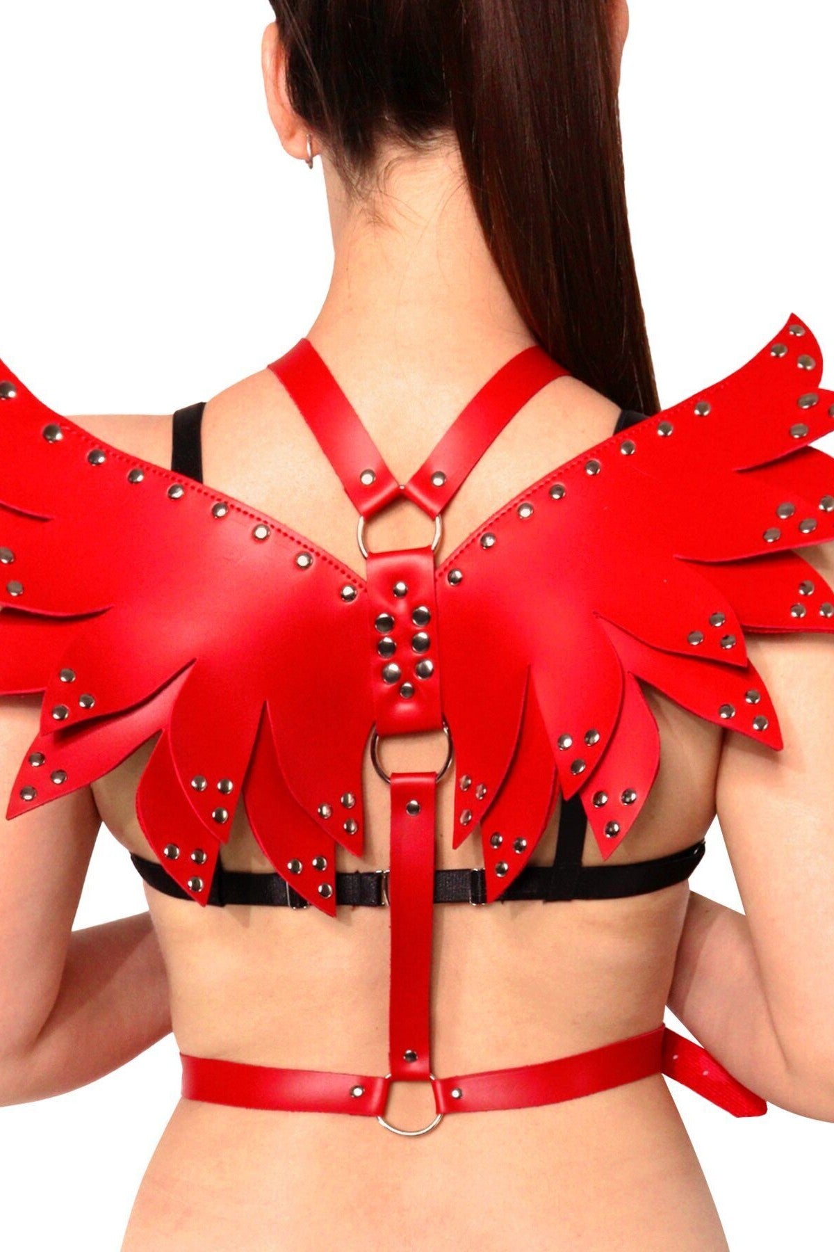 Портупея с крыльями Wings red