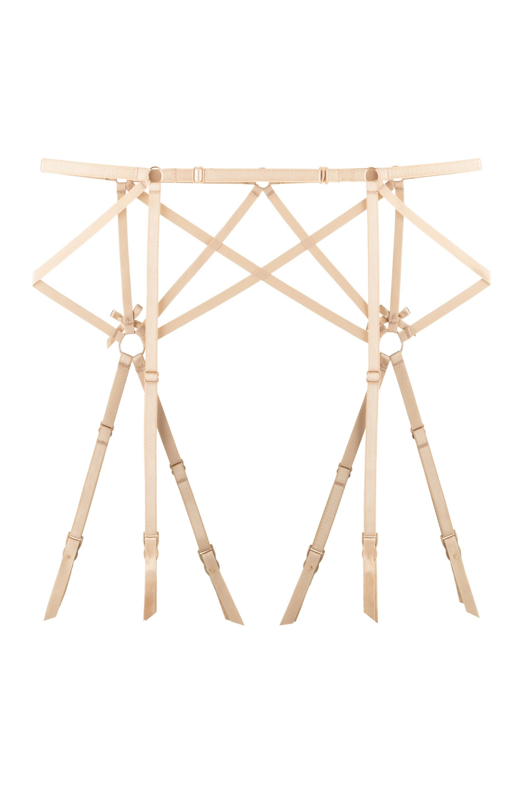 Пояс для чулок из ремешков 8184-50 beige