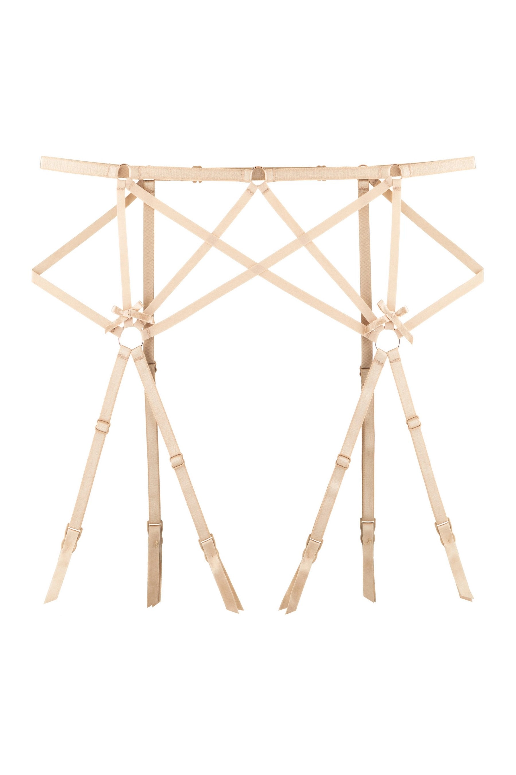 Пояс для чулок из ремешков 8184-50 beige