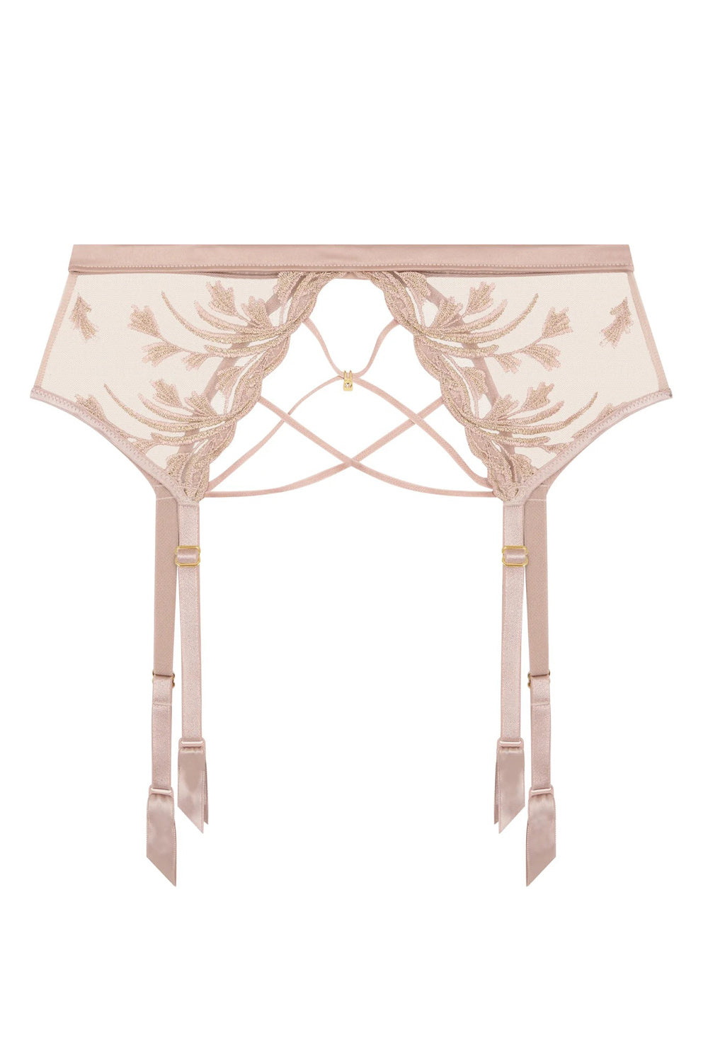 Пояс для панчіх з вишивкою 6D50 Cosmic Romance sand rose