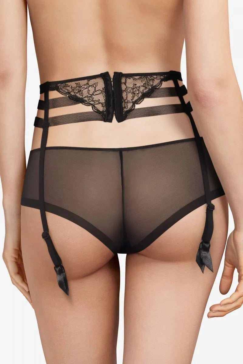 Пояс для чулок с кружевом 02E9 noir