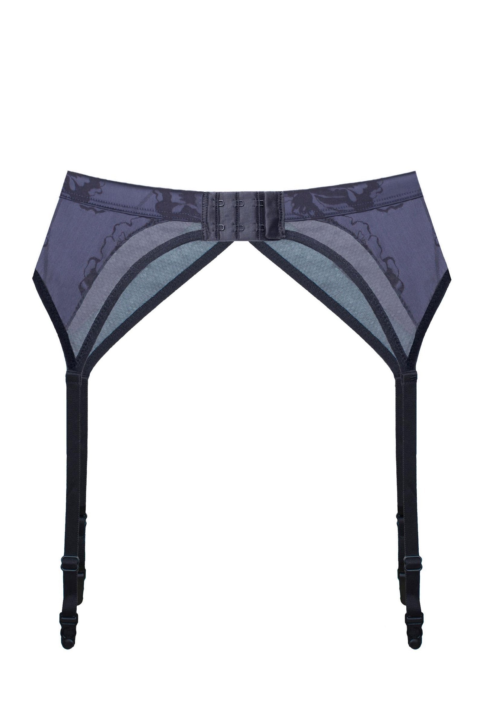 Сатиновый пояс для чулок Tina 6231.2 blue/black