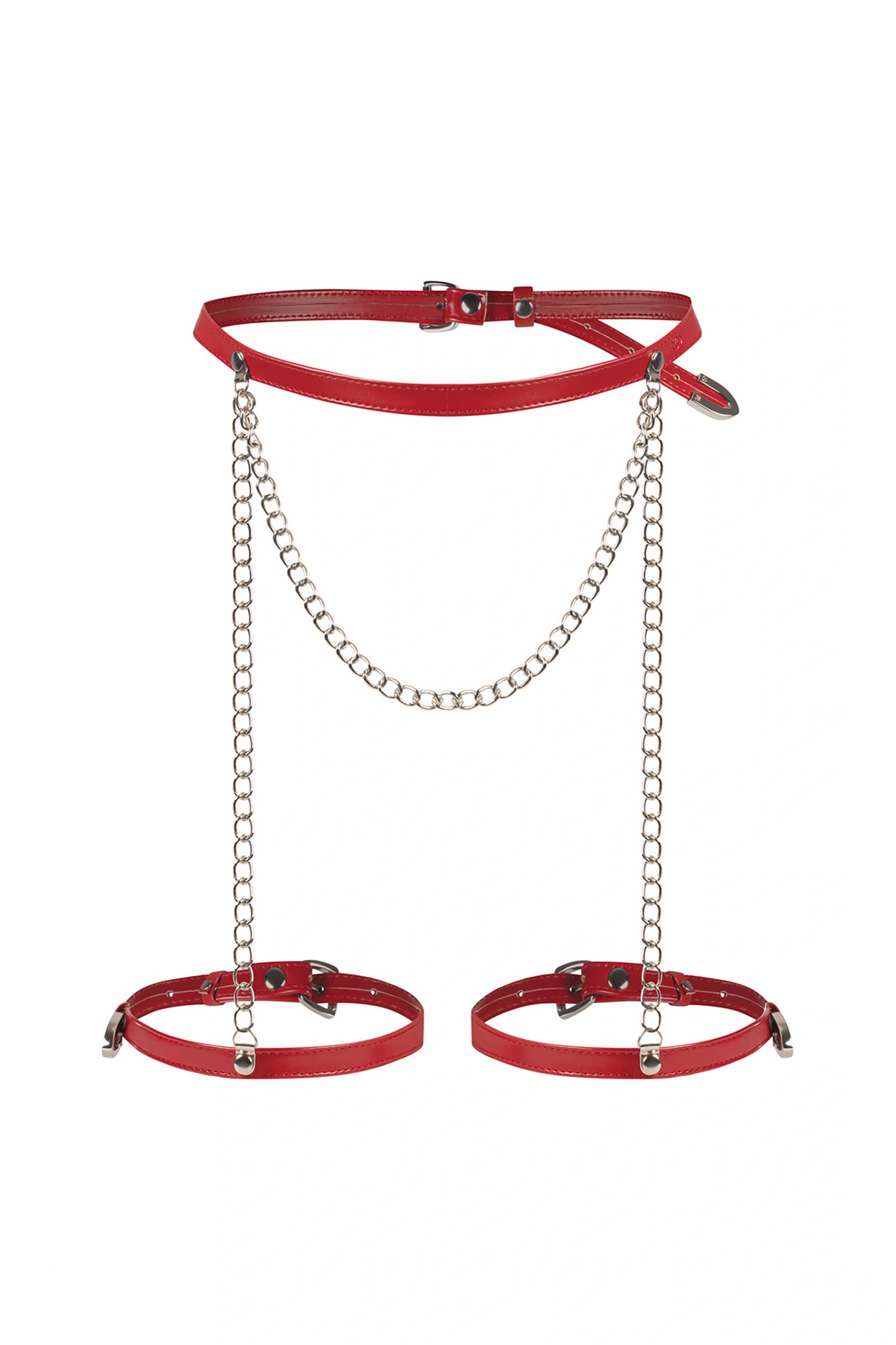 Пояс із гартерами Inferro red Obsessive