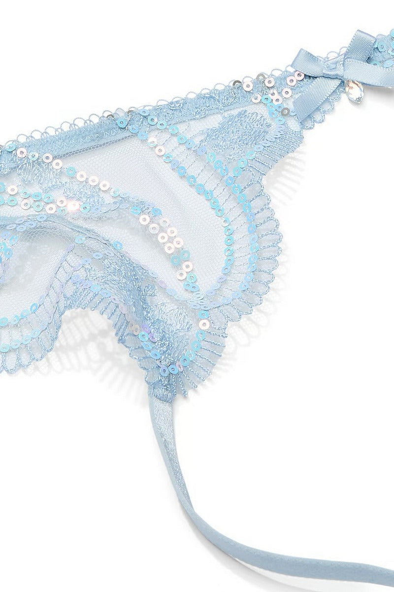 Пояс для чулок + трусики 214151144 blue