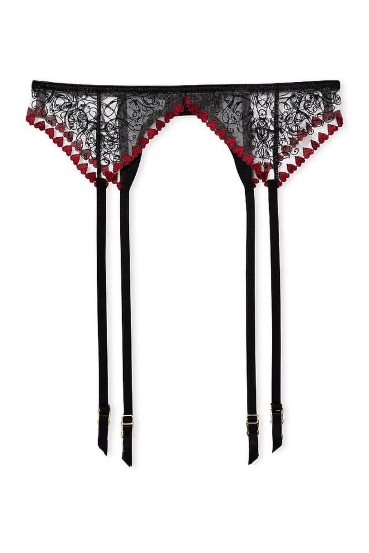Пояс для чулок с вышивкой 369847475 black