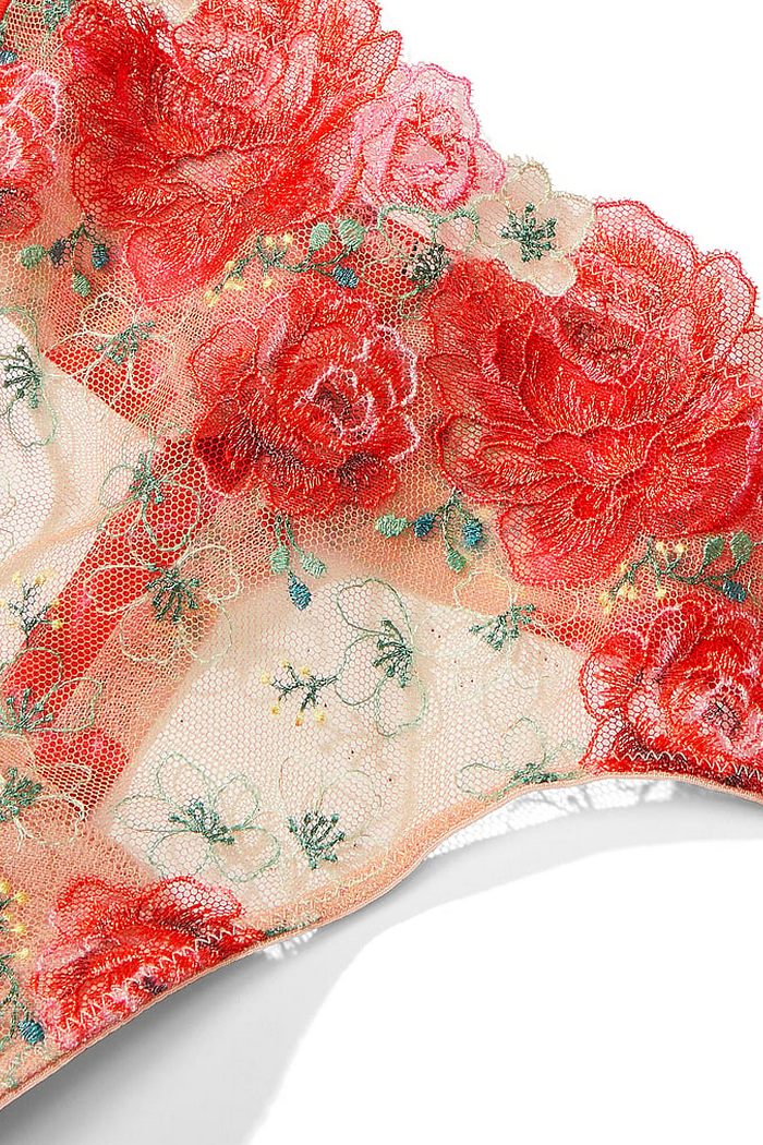 Пояс для чулок с вышивкой + трусики 679342562