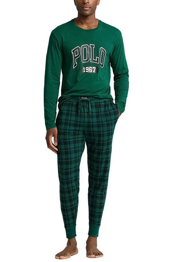 Мужская пижама с логотипом 110507391 green