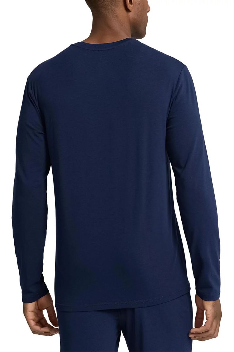 Мужской лонгслив с принтом 216782727 blue