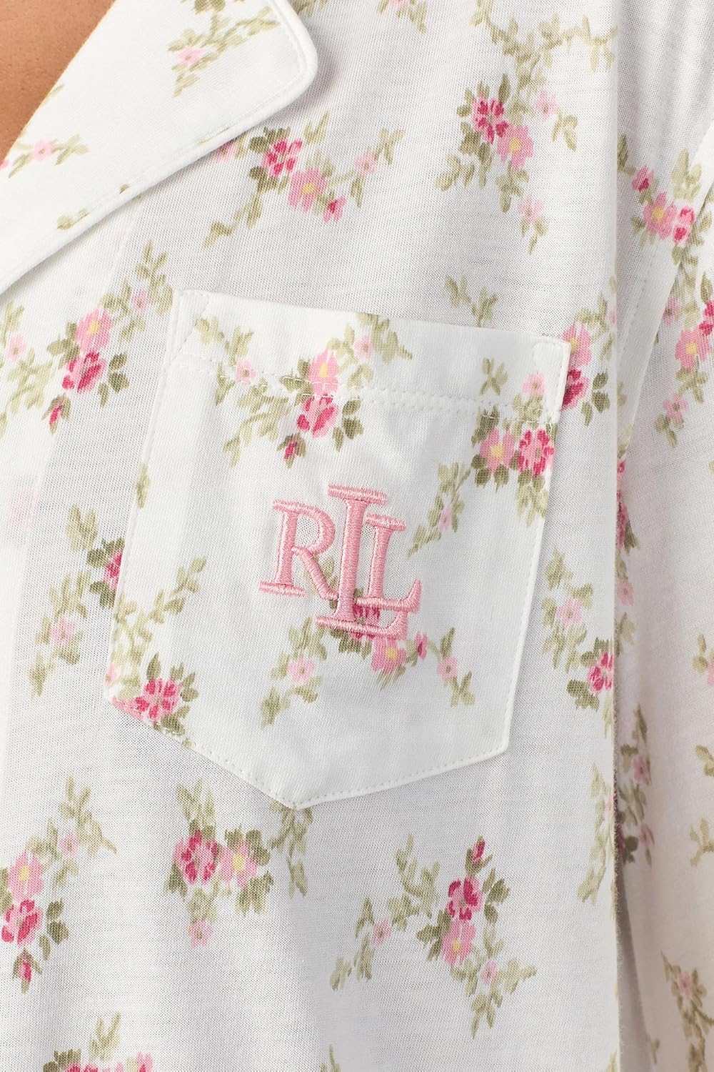 Хлопковая пижама с цветами 735085179 white