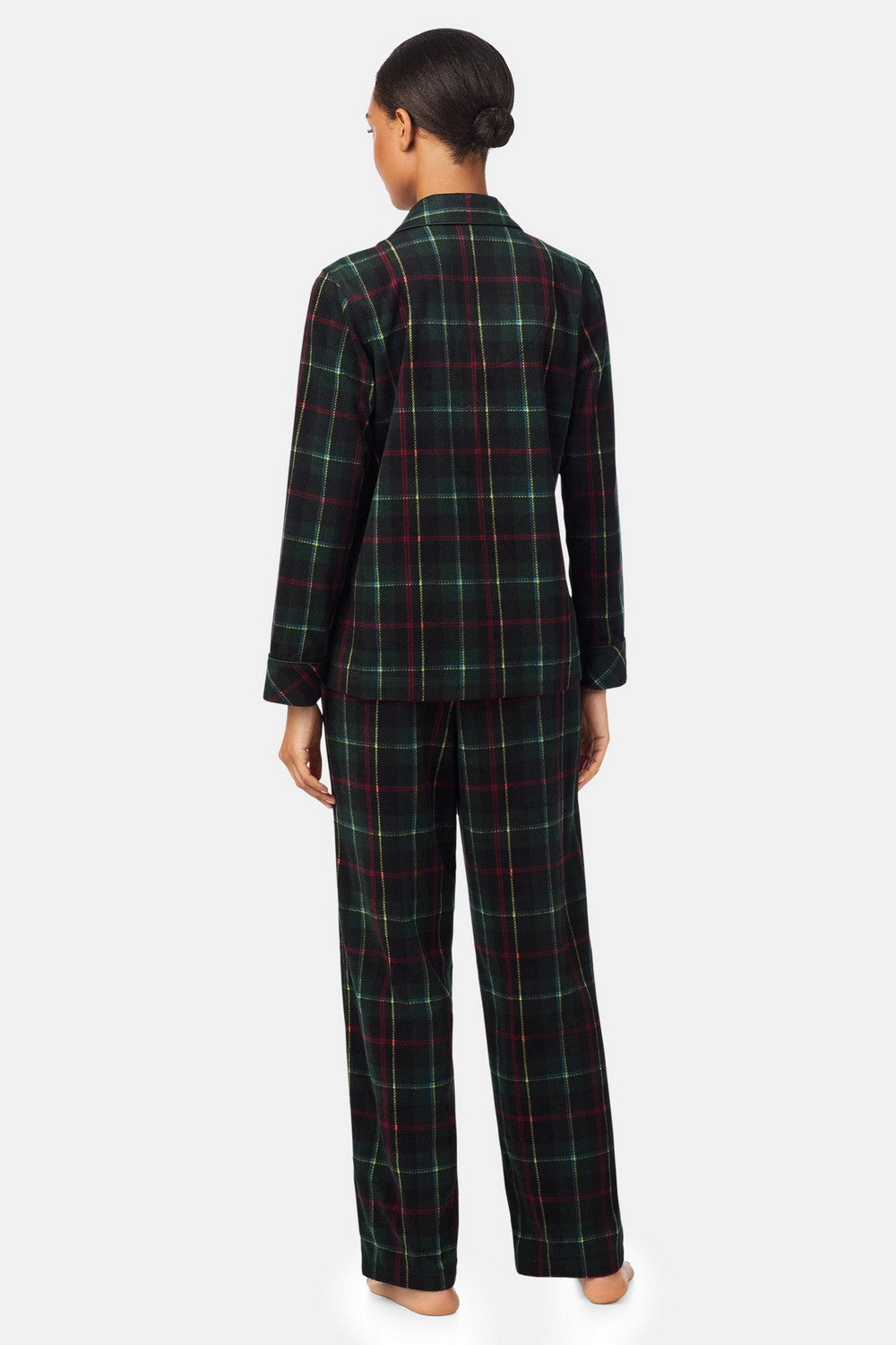 Флісова піжама в клітинку 980882173 green Ralph Lauren спина