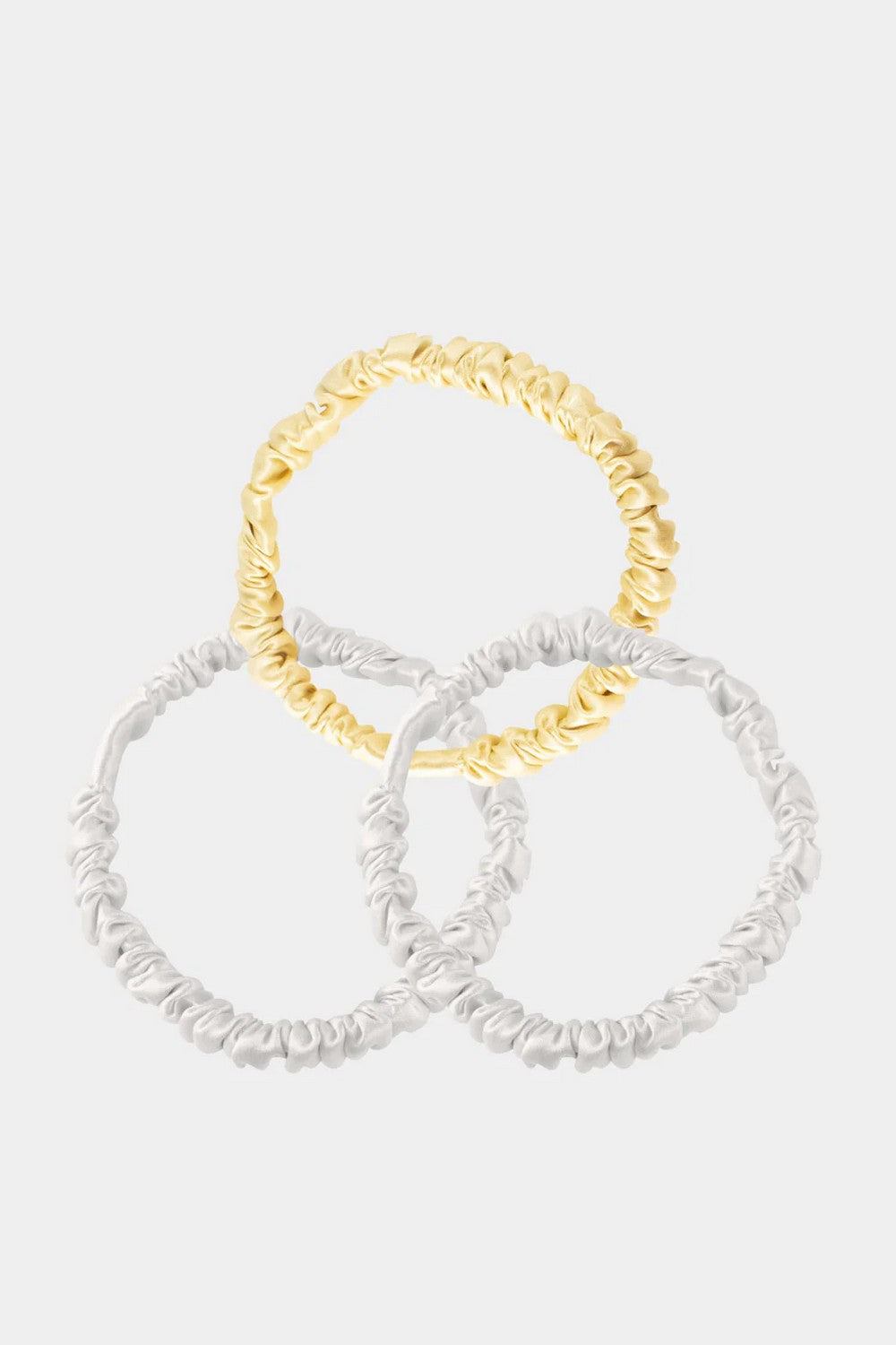 Набор шелковых резинок 250000-55 (3 шт.) ivory/caramel/ivory