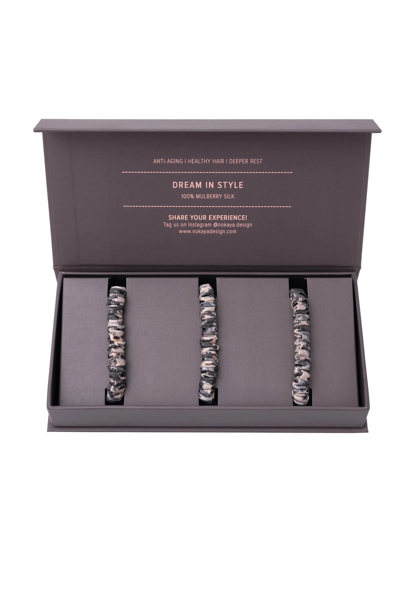 Набор шелковых резинок 250000-55 (3 шт.) snow leopard