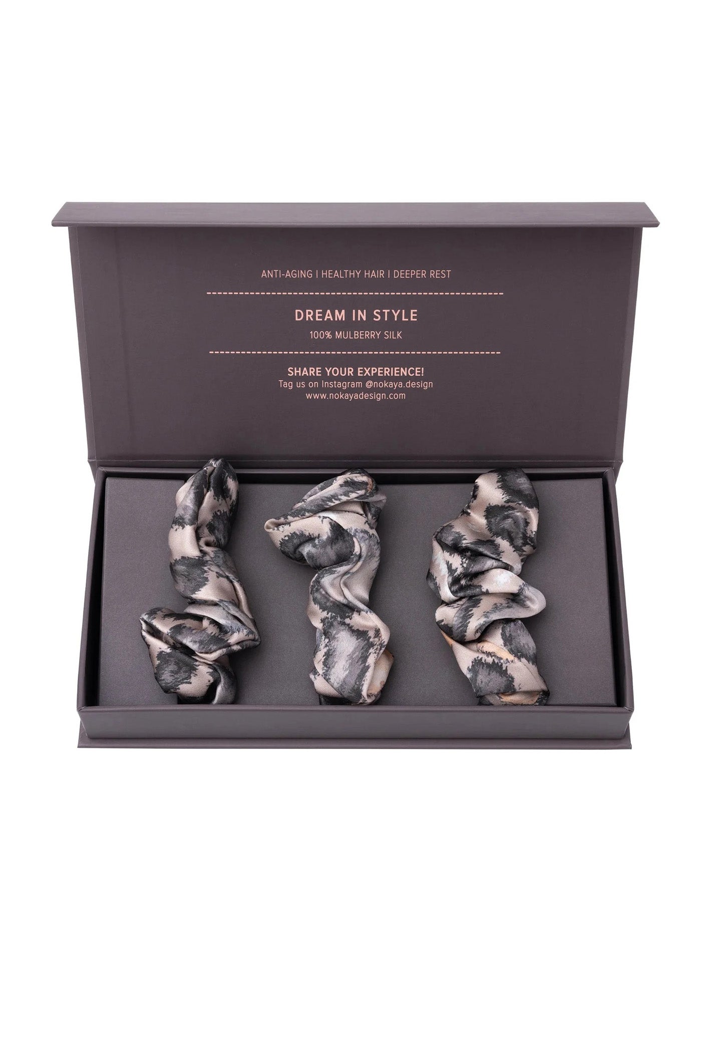 Набор шелковых резинок 250000-57 (3 шт.) snow leopard