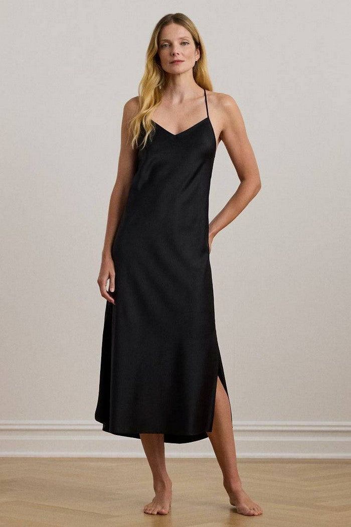 Ночная сорочка из атласа 216984962 black