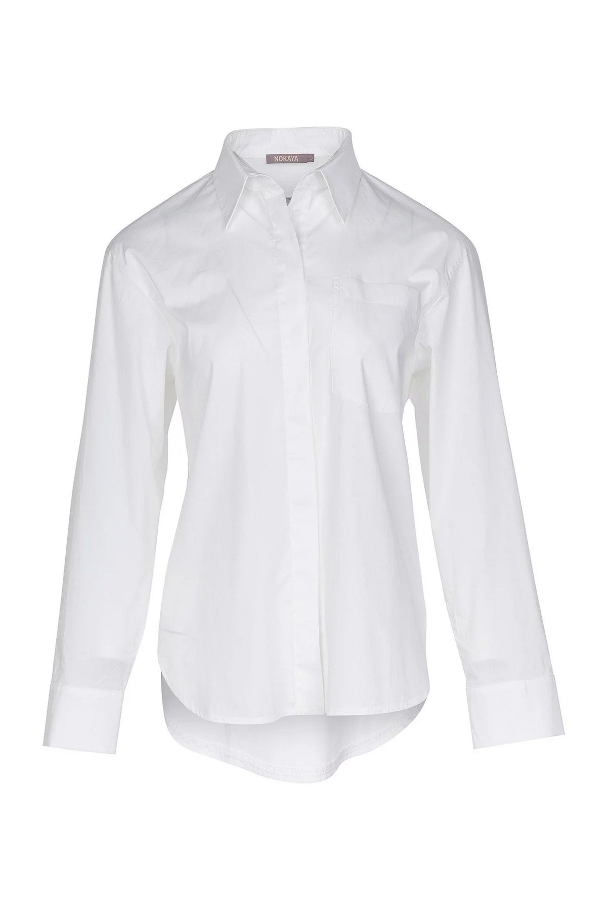 Хлопковая рубашка 242206-04 InStyle white